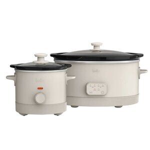 Bella 6-Quart Programmable Slow Cooker with Additional 2-quart Slow Cooker Set